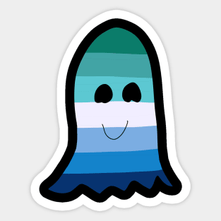 MLM Gay Pride Ghost Sticker